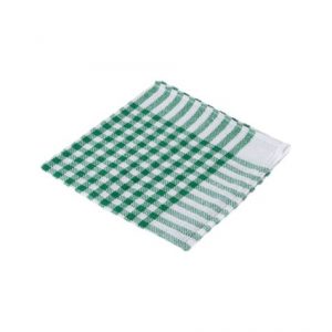 Paño sarga 45x40 cuadro verde pack 12 uds
