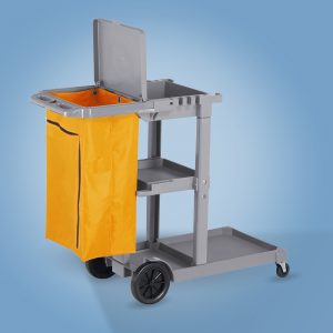 Carro de limpieza con tapa