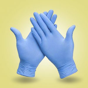 Guante de nitrilo azul de 3,5 gramos