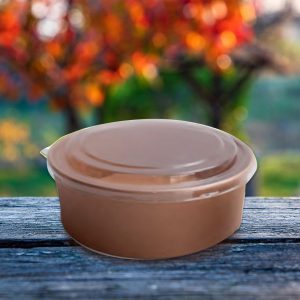 Ensaladera de Cartón Kraft de 1100 ml