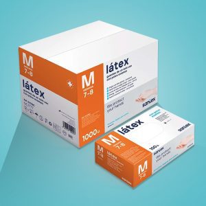 Guante de latex con polvo