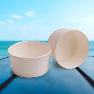 Tarrina blanca de helado de 180 ml