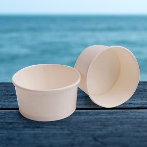 Tarrina de Helado blanca de 240 ml