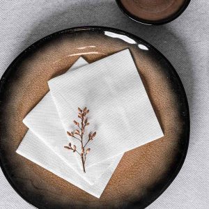 Servilletas de Papel 20×20 Micropunto Blanca
