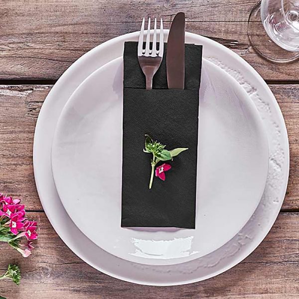 Servilletas de Papel 40×32 Canguro Punta Punta Negro