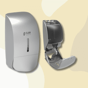 dosificador de jabón líquido industrial recargable BELA ABS Plata 900ml