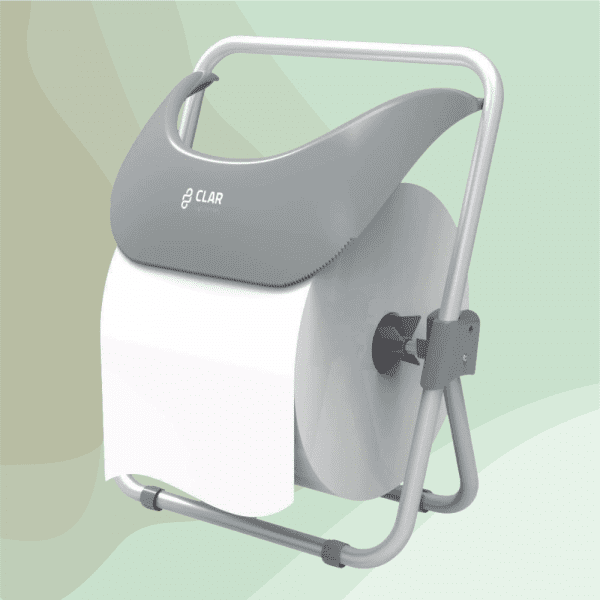 Dispensador de papel bobina industrial sobremesa AUNIA Ø300 ABS Gris