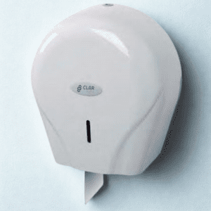 Dispensador de Papel Higiénico Industrial TRENDY Ø240 ABS Blanco/Gris