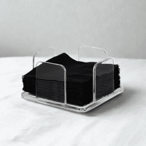 SERVILLETERO 20x20 METACRILATO TRANSPARENTE