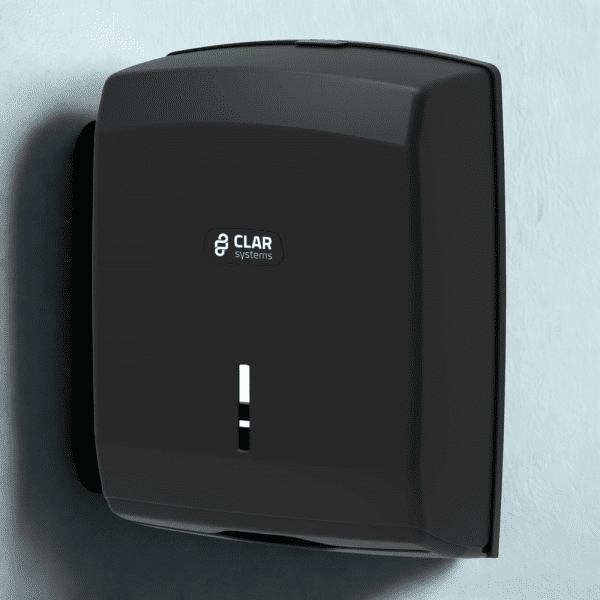 Dispensador de Papel Toalla Industrial 600 Servicios BLACK ABS Soft Touch